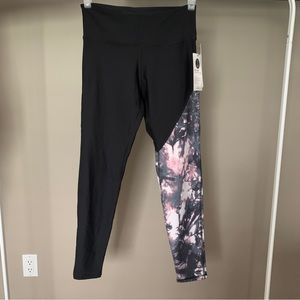 NWT - limited edition black and pink tie dye leggings